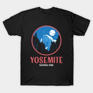 Half Dome Yosemite National Park Retro Vintage Design Gift T-Shirt